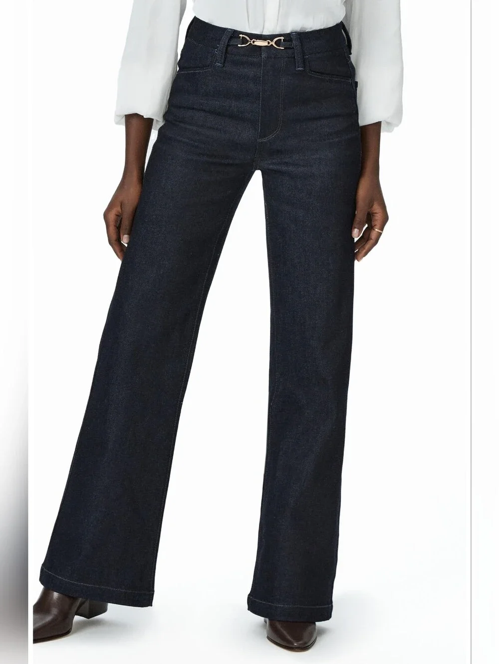 Paige Leenah Jolene Wide Leg Jeans in Montecito - Picture 1 of 11